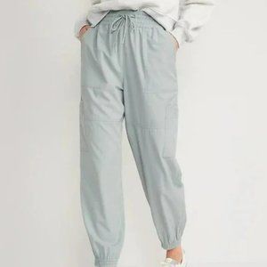Extra High-Waisted StretchTech Cargo Jogger Pants Old Navy Silver Sage NWT 3X